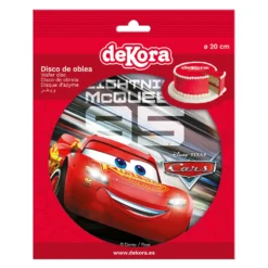Autot Salama McQueen syötävä kakkukuva