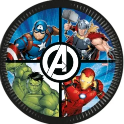 Avengers suuri pahvilautanen 23 cm 8 kpl/pkt