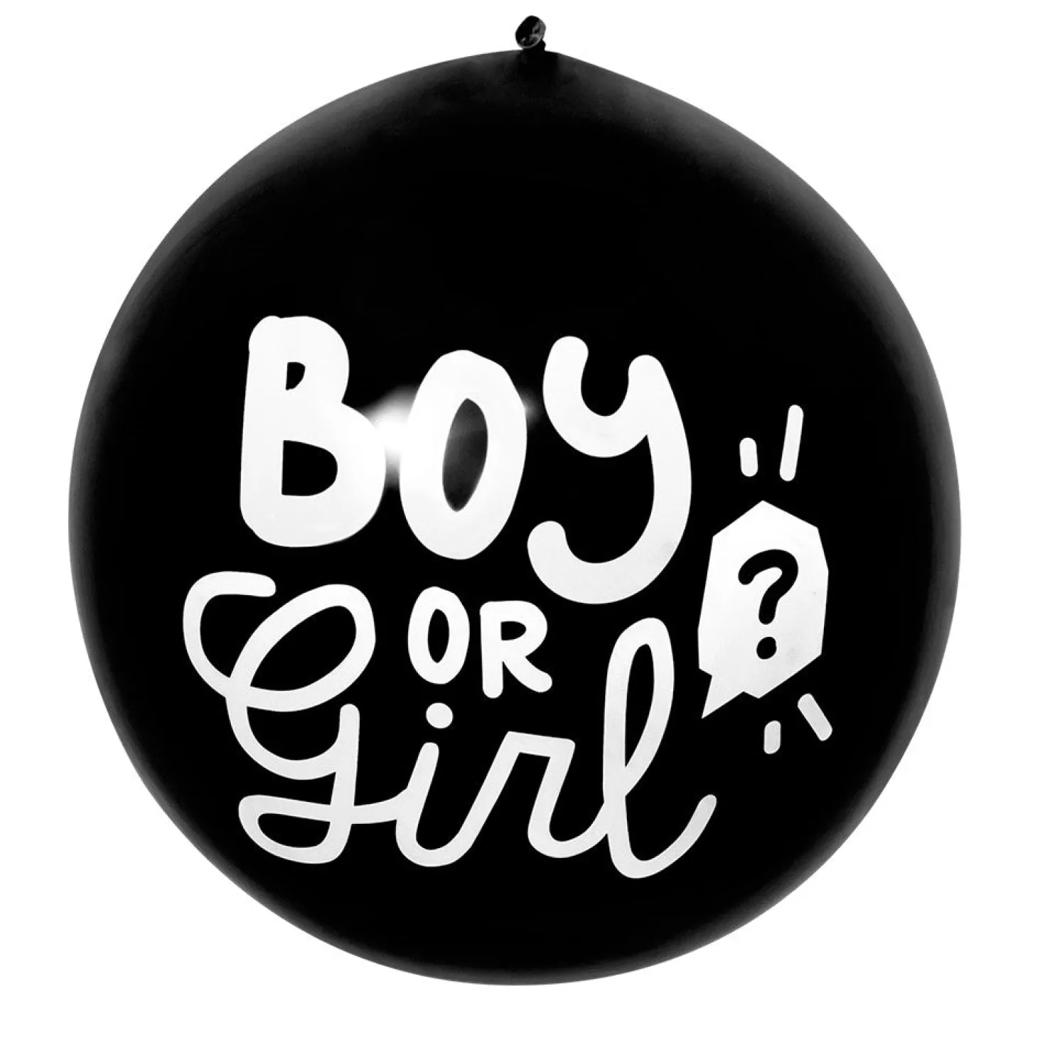 Boy or Girl kumipallo vaaleanpunainen konfetti 60 cm