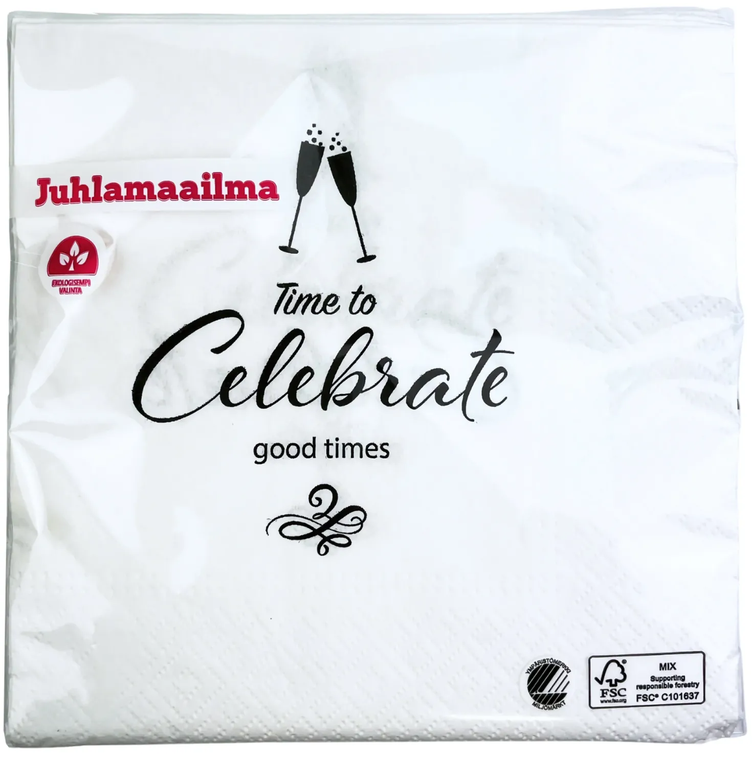 Celebrate lautasliina valkoinen 33 x 33 cm 20 kpl/pkt