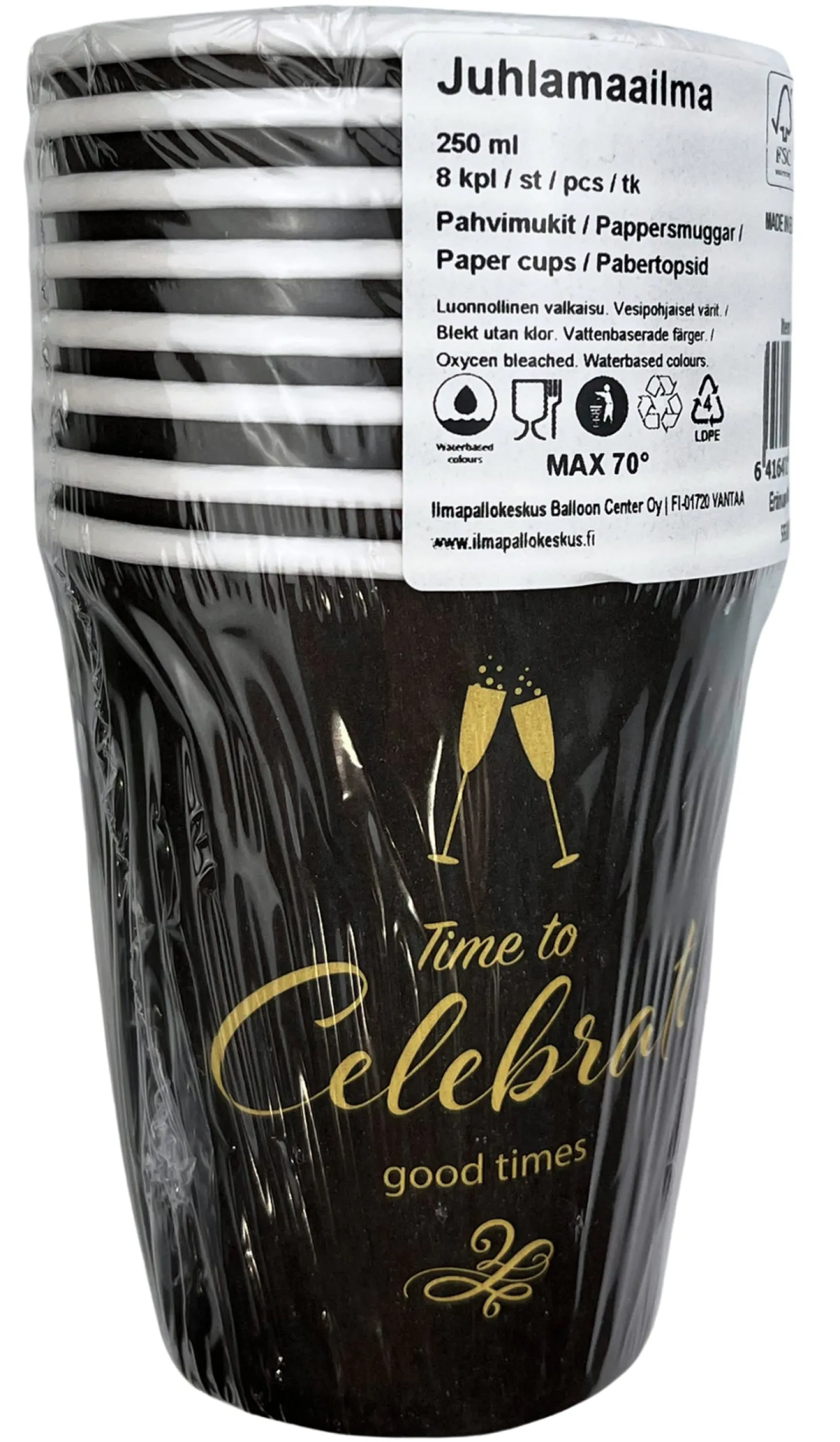 Celebrate pahvimuki 8 kpl/pkt