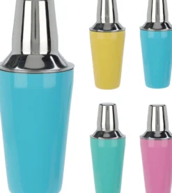 Cocktail shaker 500 ml, lajitelmatuote 4 eri väriä