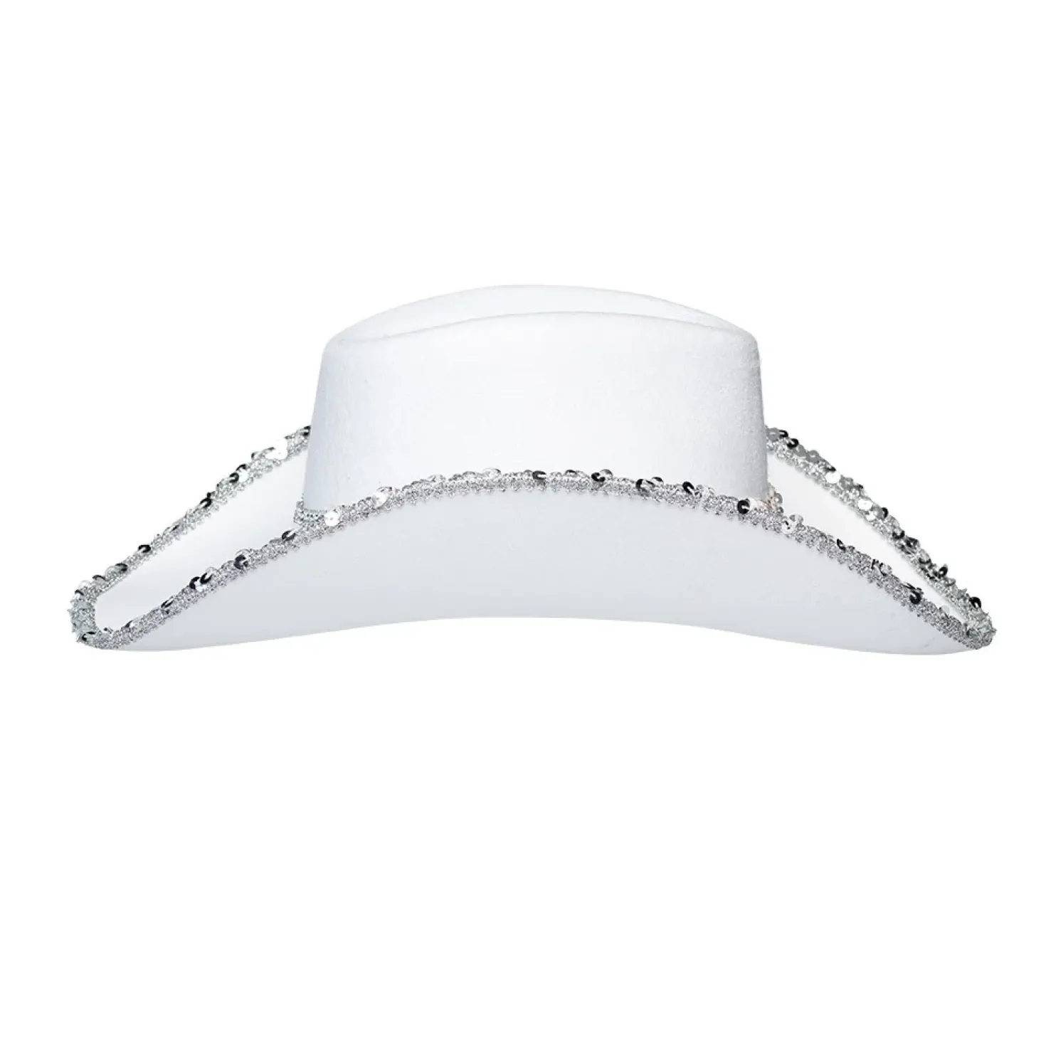 Cowboy hattu bride valkoinen