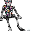 Day of the Dead luuranko ilmalla täytettävä foliopallo