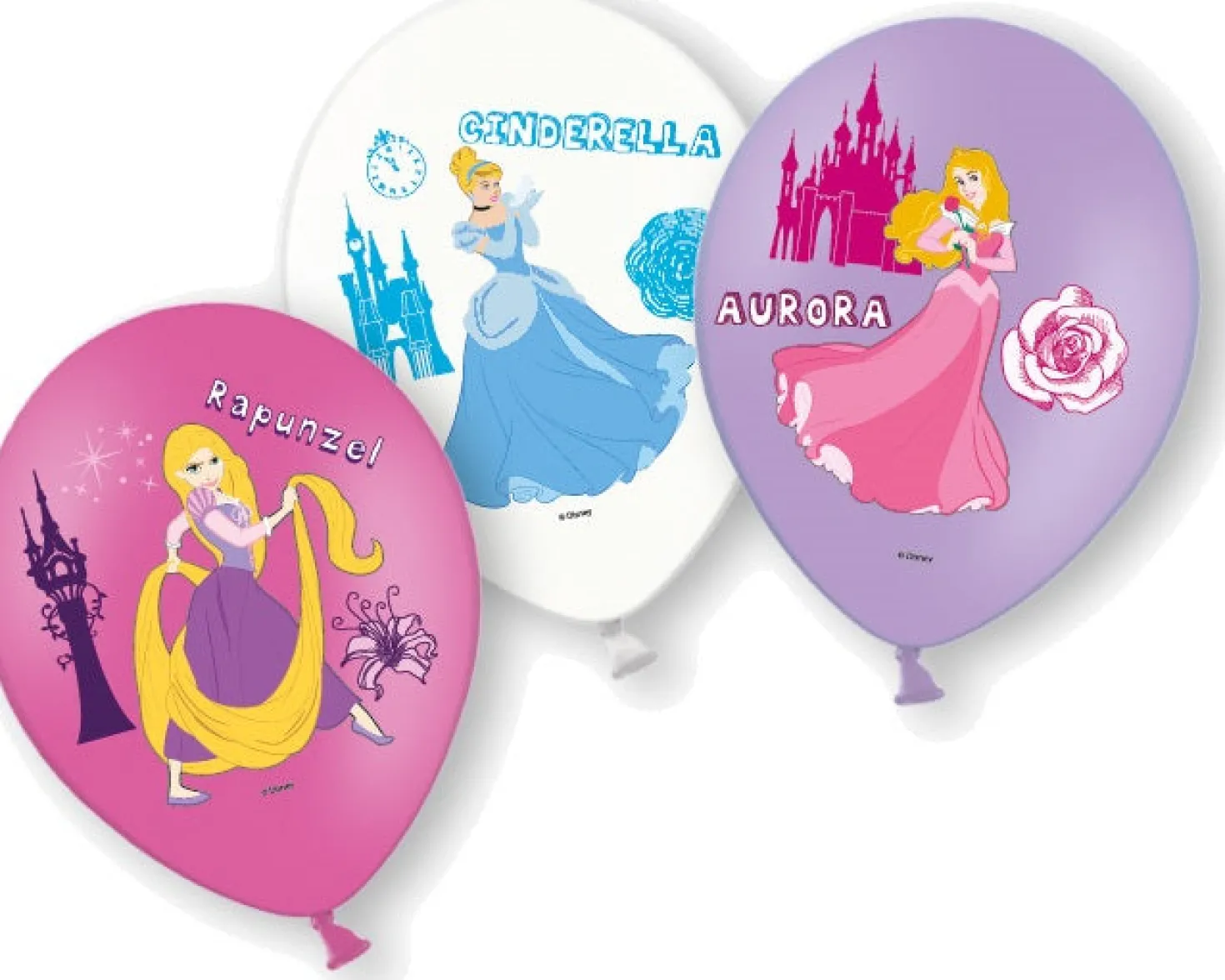 Disney prinsessa ilmapallo 27 cm 6 kpl/pss
