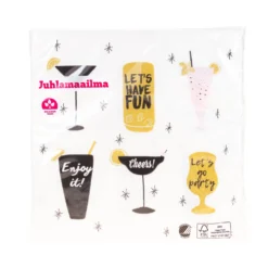 Drinkit suuri lautasliina  33 x 33 cm 20 kpl/pkt