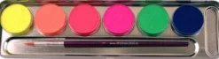 Efektiväripaletti UV Neon 6 x 3,5ml