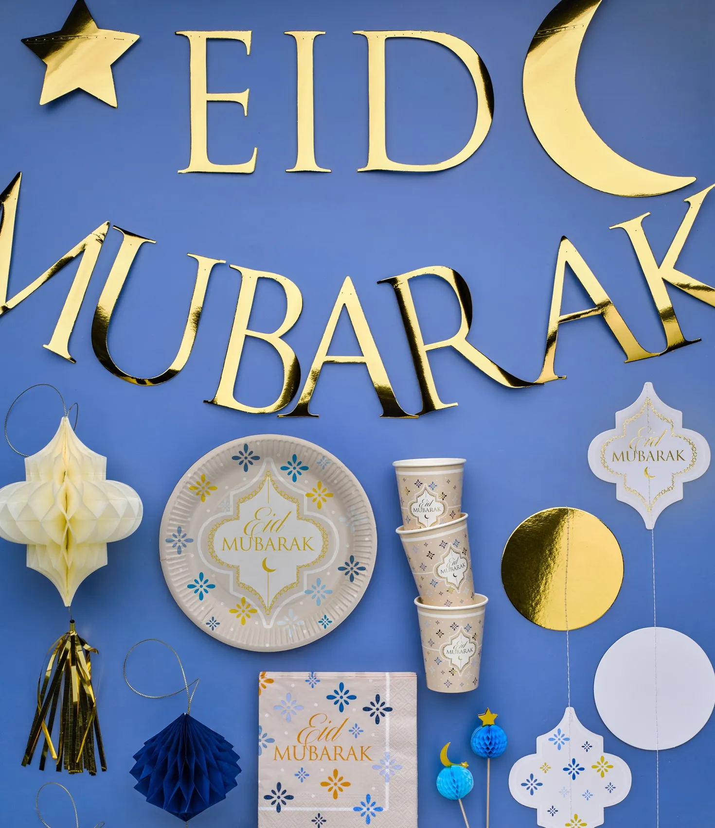 Eid Mubarak kirjainnauha 220 x 15 cm