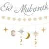 Eid Mubarak koristenauhat, pituus 2 m