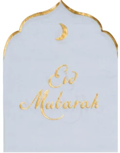 Eid Mubarak muotolautasliina, 12 kpl/pkt