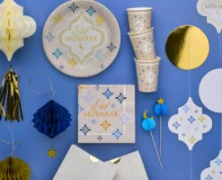 Eid Mubarak suuri pahvilautanen 8 kpl/pkt