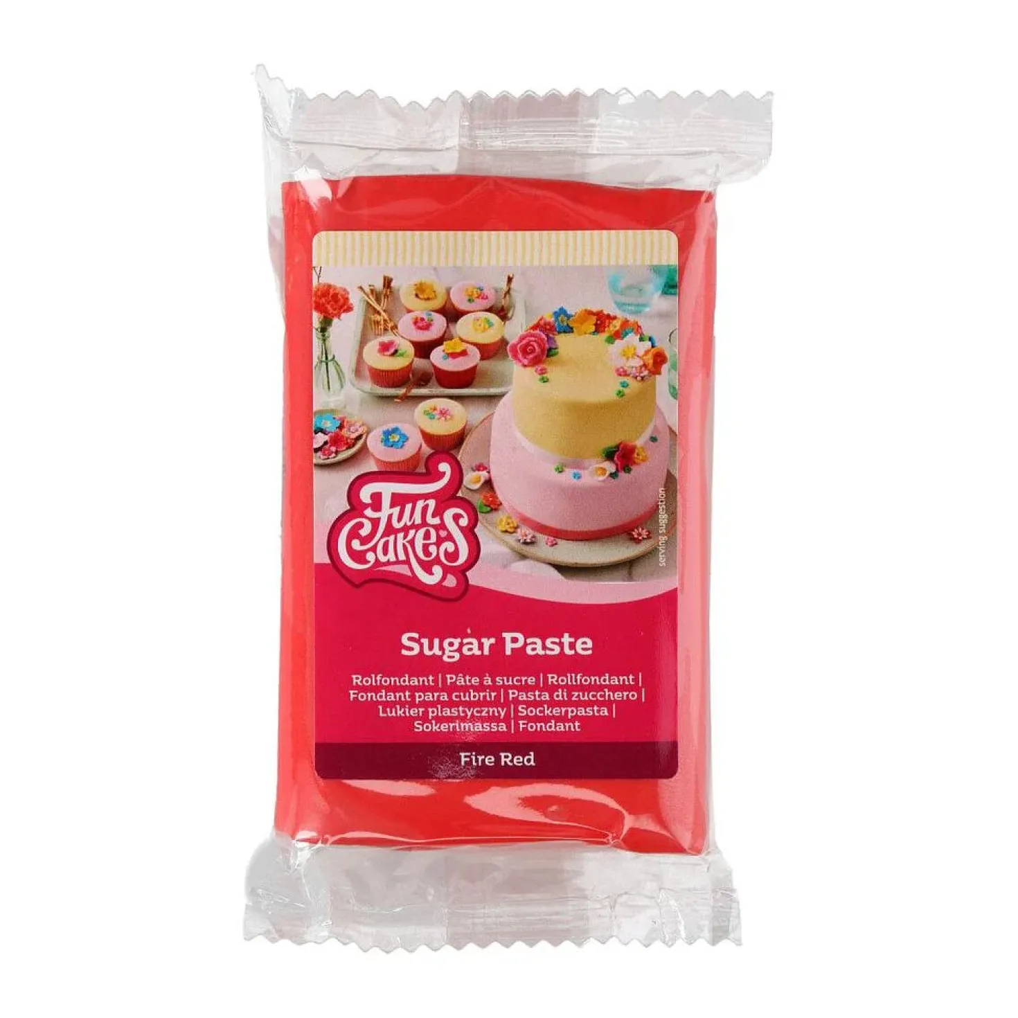 FunCakes sokerimassa, Fire Red 250 g