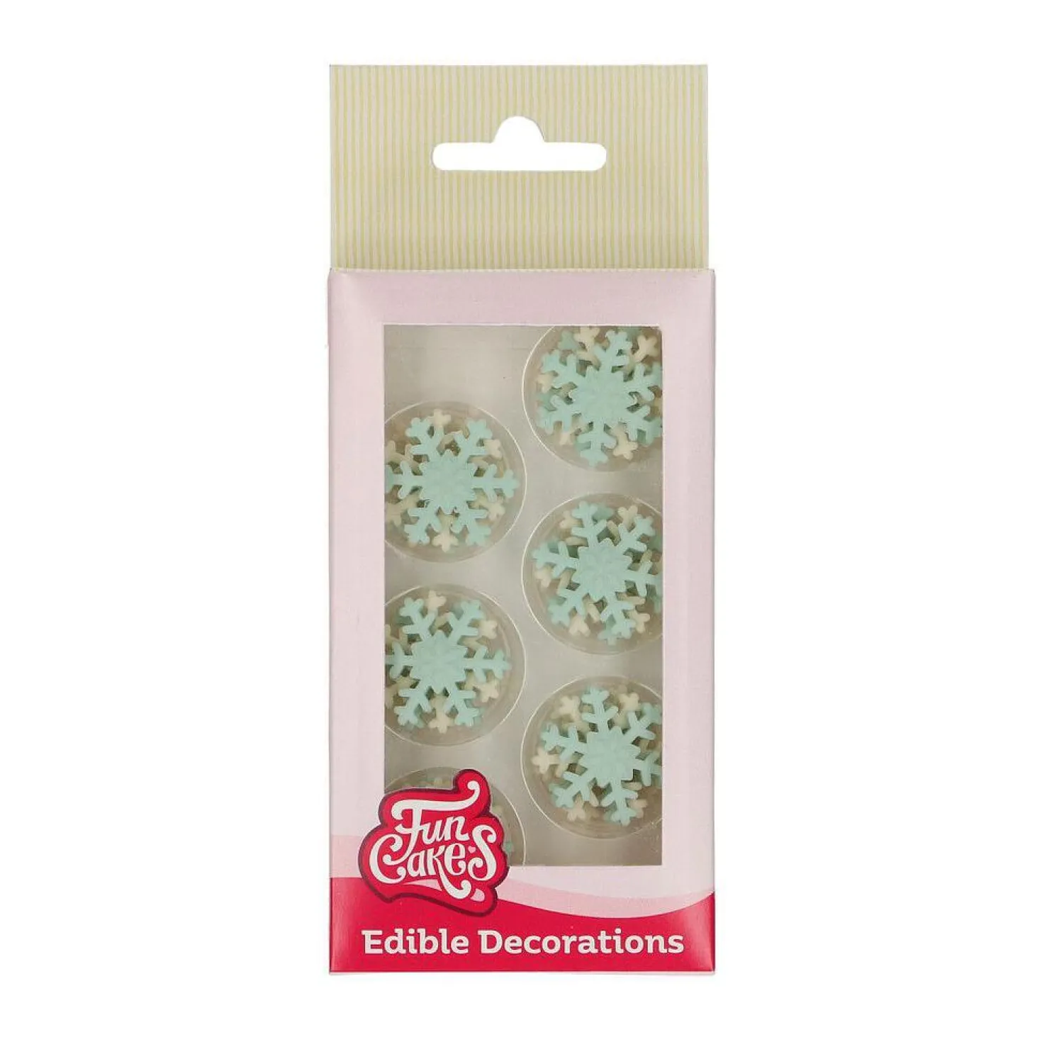 FunCakes syötävä koriste, lumihiutaleet 12 kpl