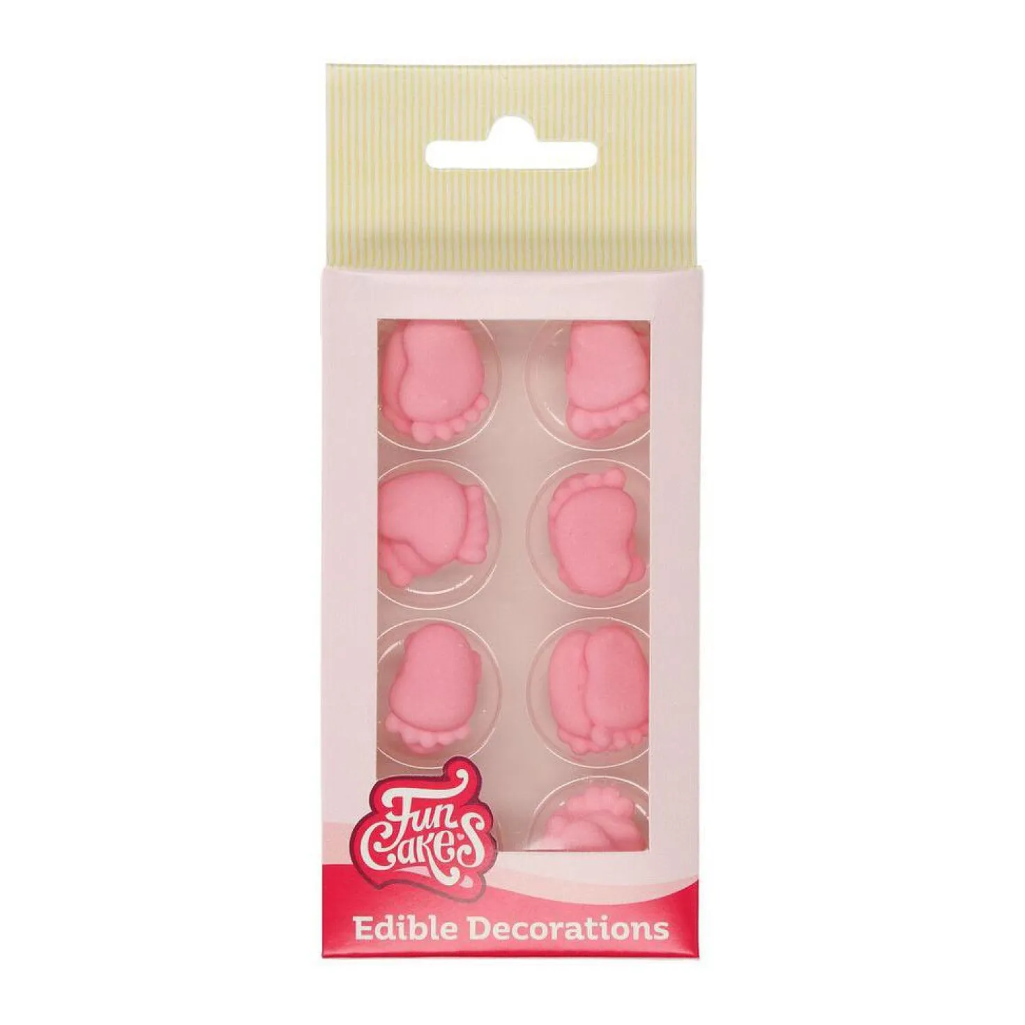 FunCakes syötävä koriste, vaaleanpunaiset varpaat 16kpl