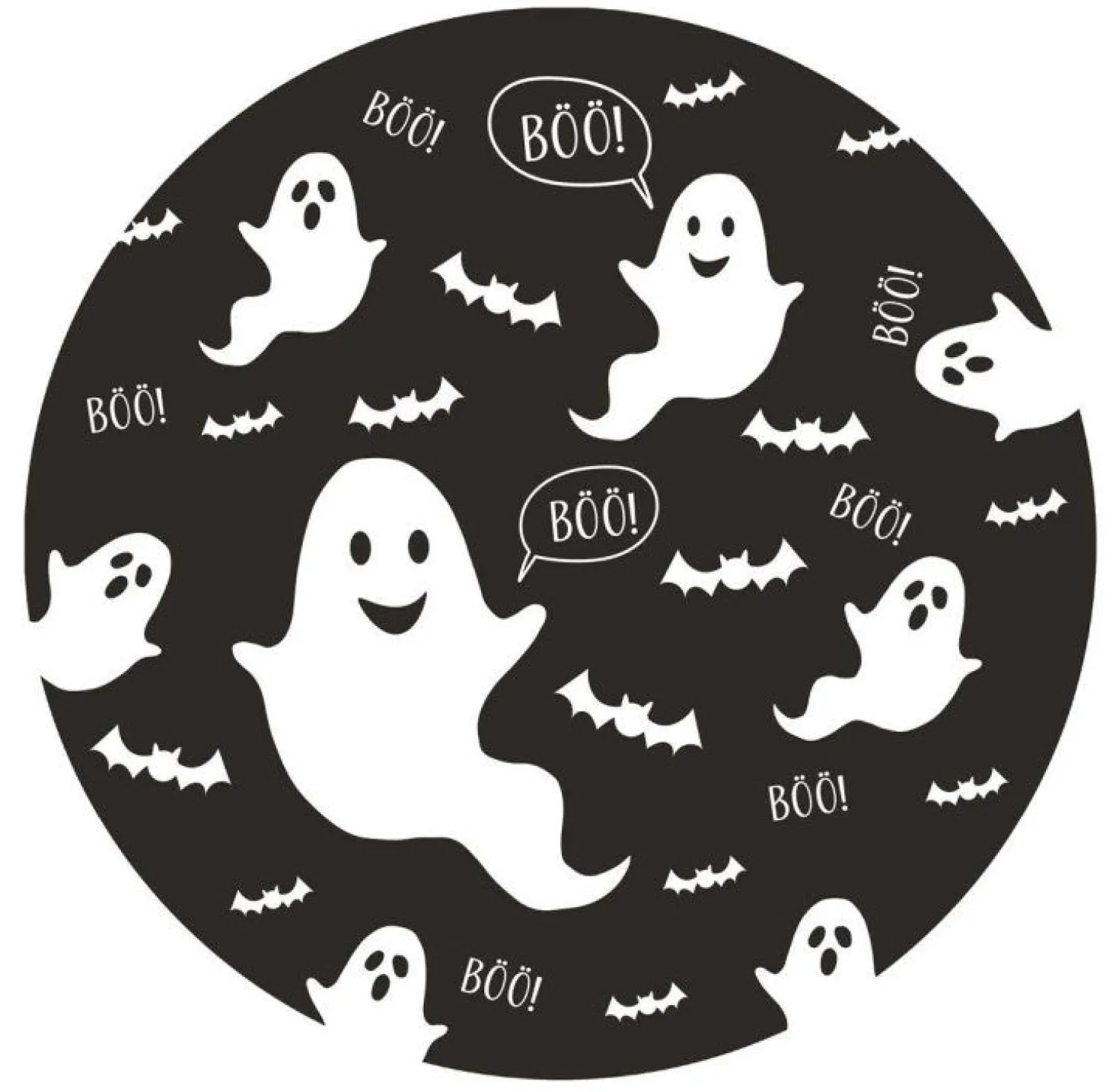 Halloween haamu pahvilautanen 23 cm 10 kpl/pkt
