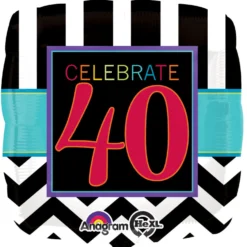 Happy Birthday celebrate 40 foliopallo