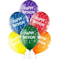 Happy Birthday ilmapallo 30 cm 6 kpl/pss
