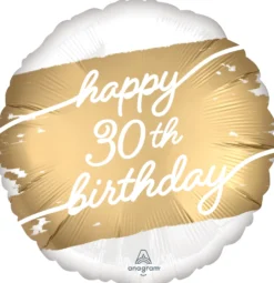 Happy Birthday 30 kulta foliopallo