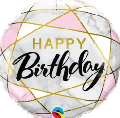 Happy Birthday marmori foliopallo