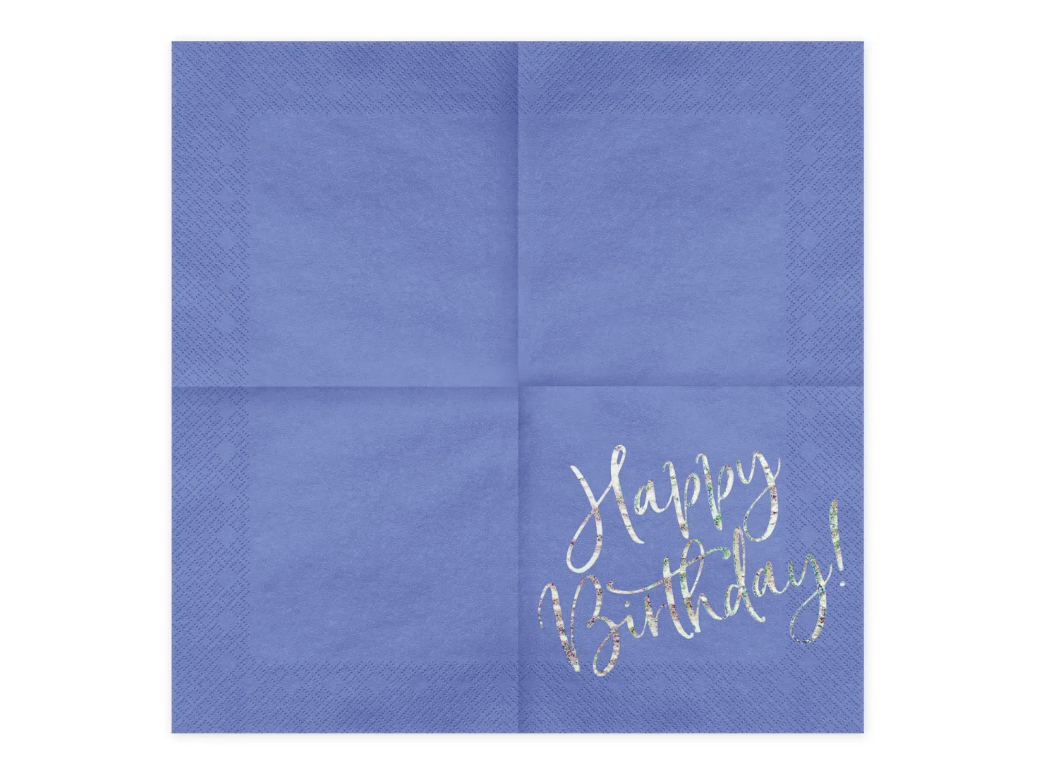 Happy Birthday suuri lautasliina, sininen 20 kpl/pkt