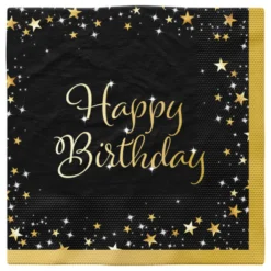 Happy Birthday, suuri lautasliina 16 kpl/pkt