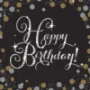 Happy Birthday, suuri lautasliina 16 kpl/pkt