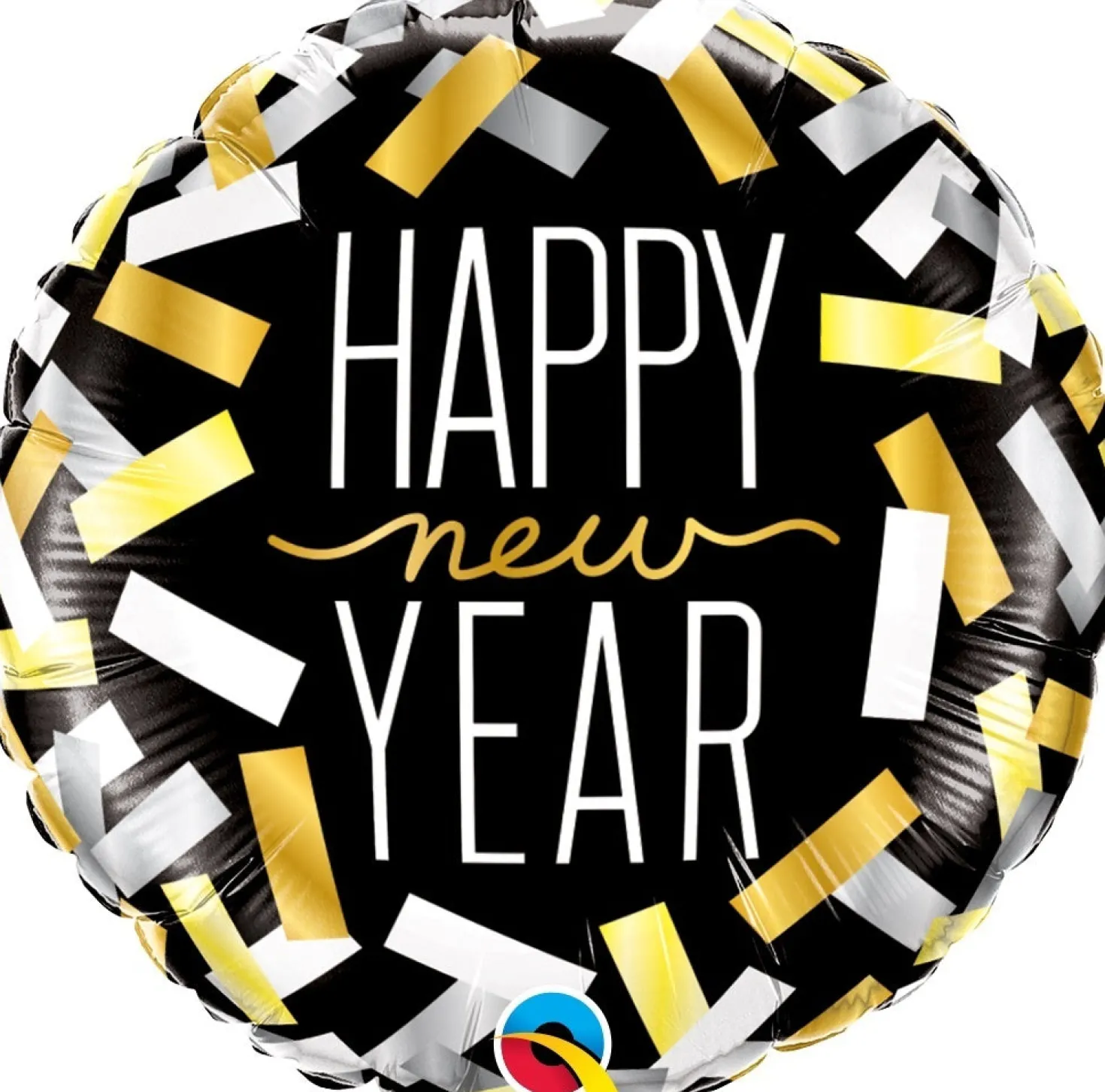 Happy New Year konfetit foliopallo