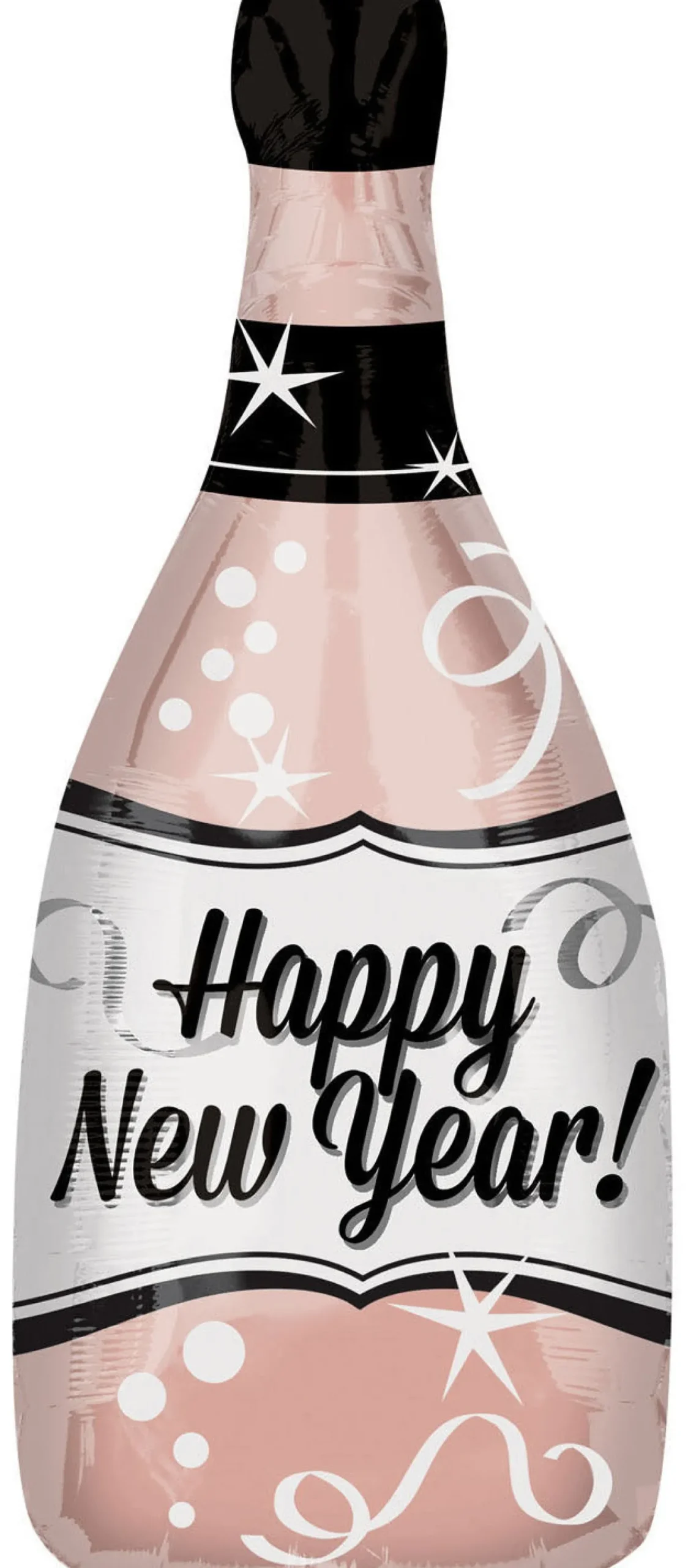 Happy New Year Shampanjapullo ruusukulta pienmuotofolio