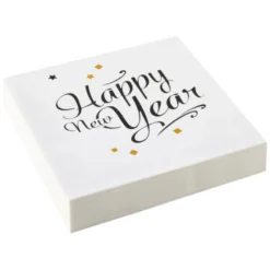 Happy New Year suuri lautasliina 20 kpl/pkt