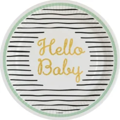 Hello Baby suuri pahvilautanen 8 kpl/pkt