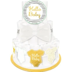 Hello Baby vaippakakku koristelusetti