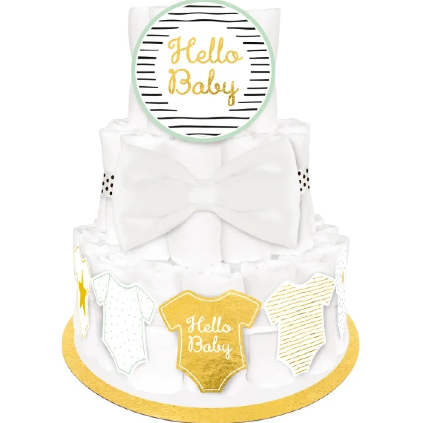 Hello Baby vaippakakku koristelusetti