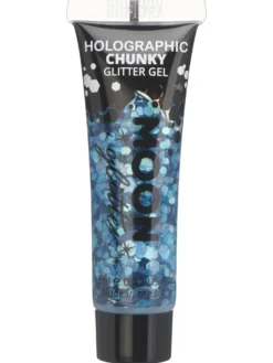 Holografinen glittergeeli suuri kimalle sininen 12 ml