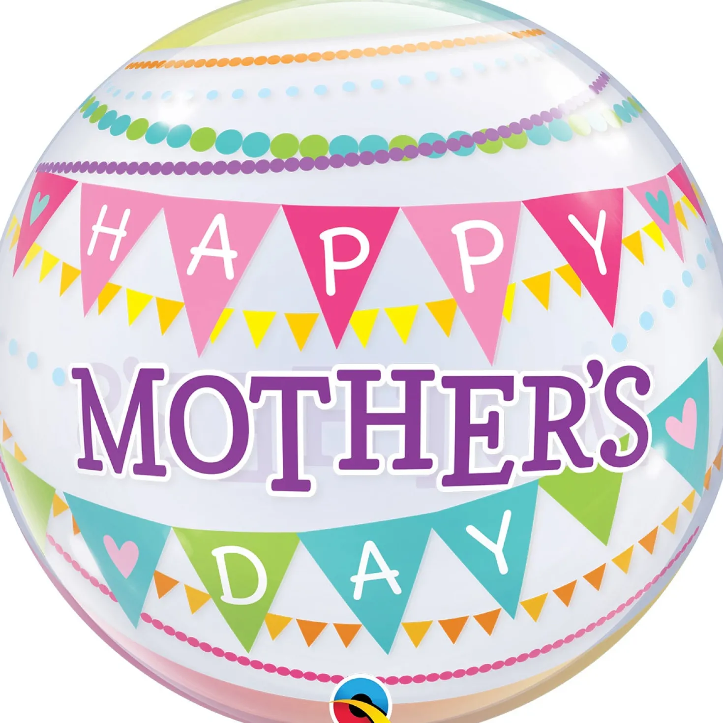 Äitienpäivä Happy Mother´s Day läpikuultava kuplailmapallo