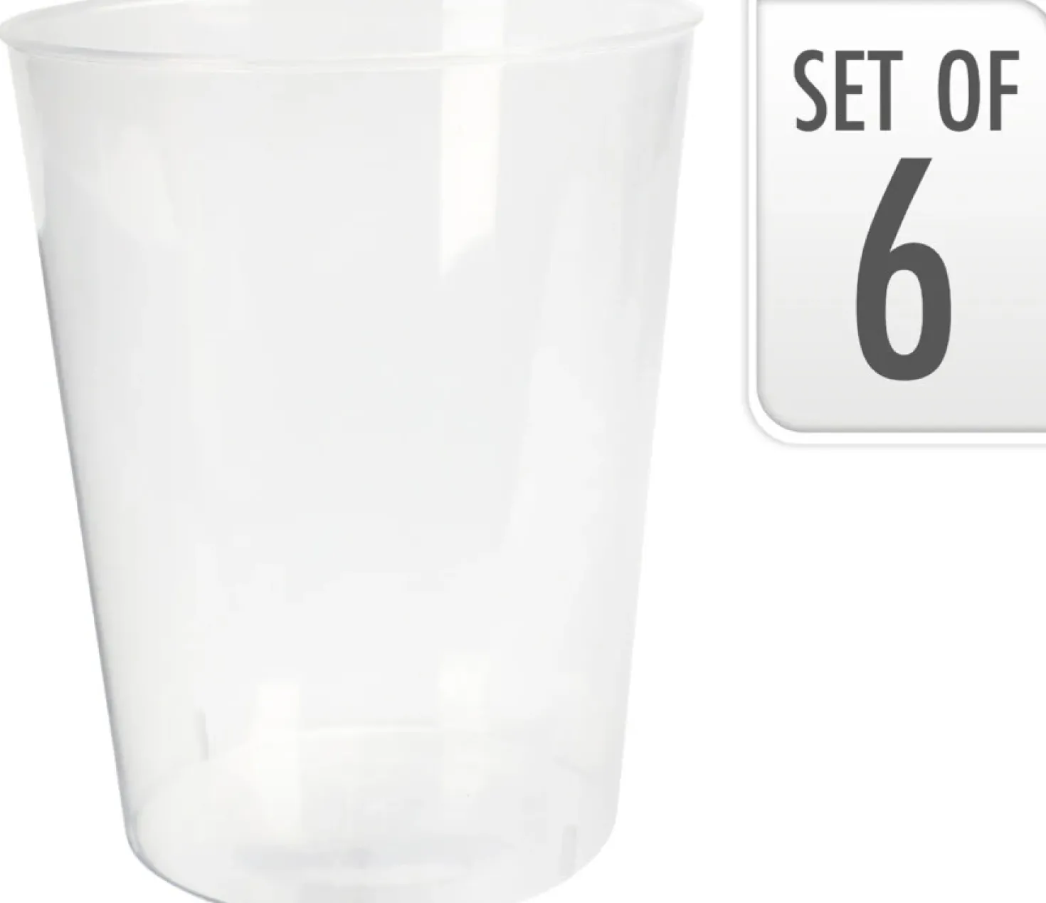 Juomalasi kirkas konepestävä 500 ml 6 kpl/pkt