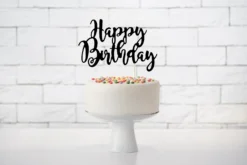 Kakunkoriste Happy Birthday musta