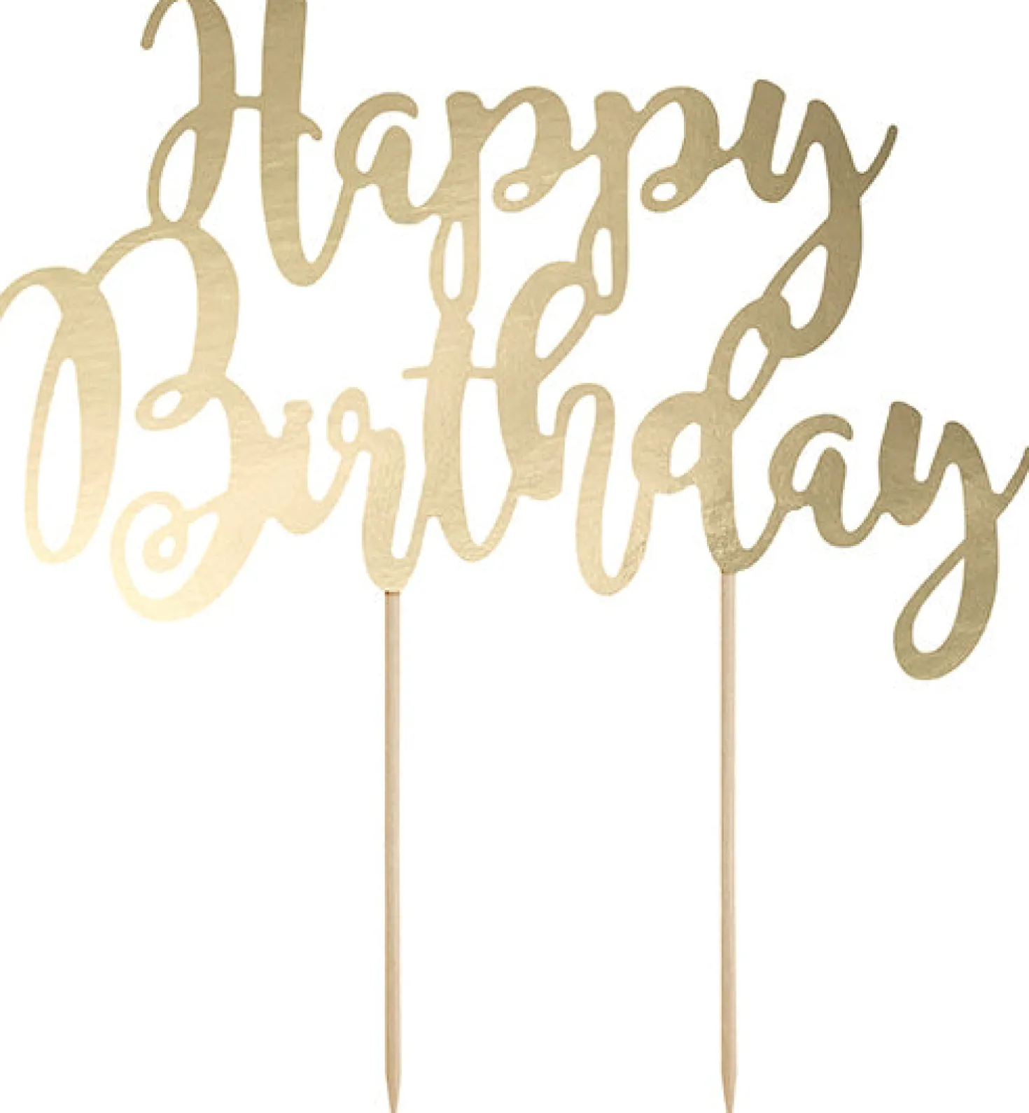 Kakunkoriste Happy Birthday kullanvärinen