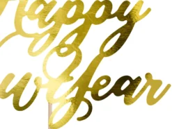 Kakunkoriste Happy New Year kullanvärinen