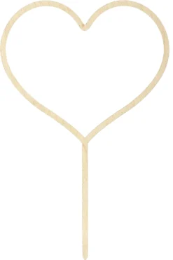 Kakunkoriste sydän puinen, 23 cm