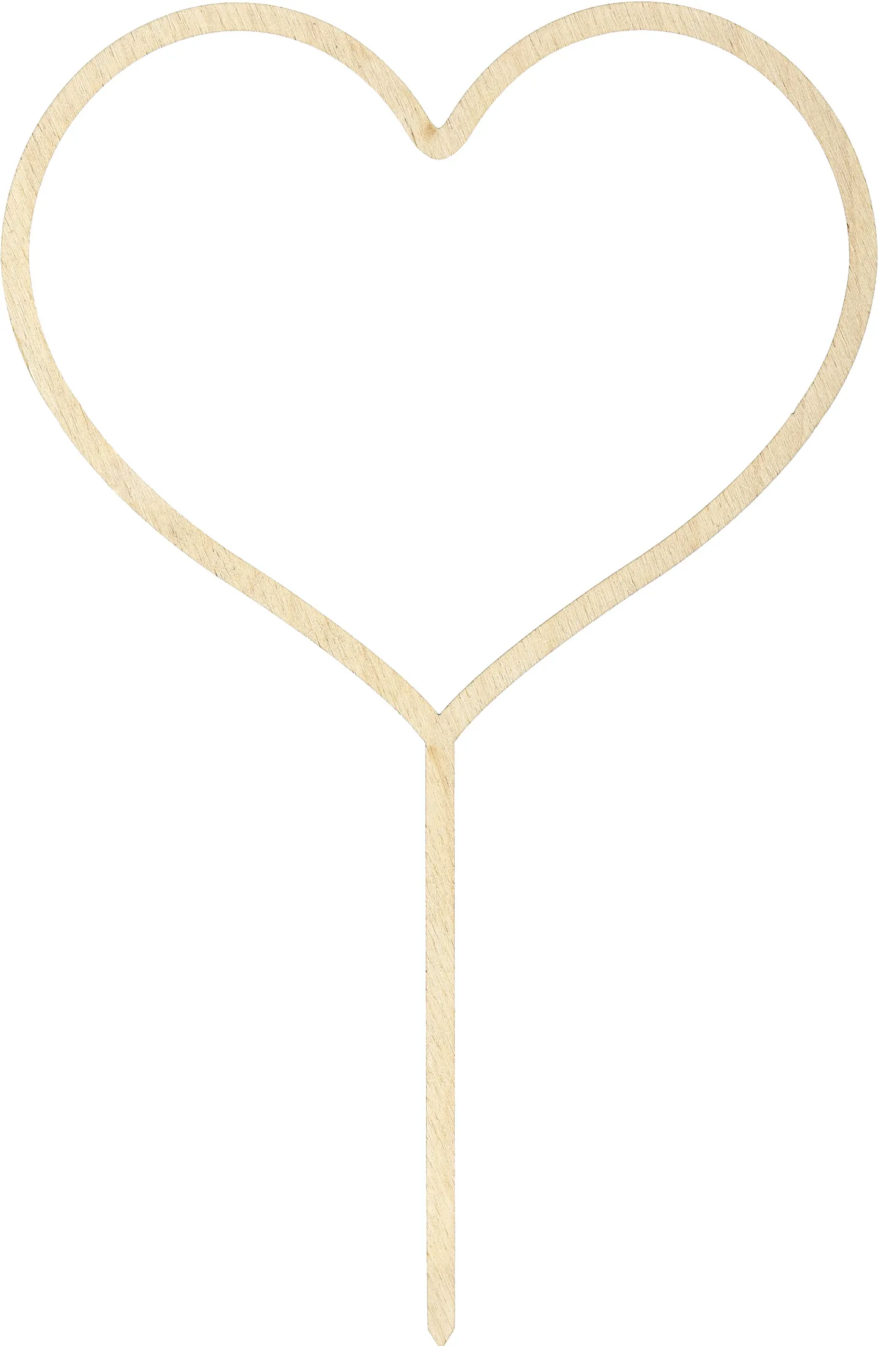 Kakunkoriste sydän puinen, 23 cm