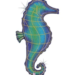 Kimalteleva merihevonen muotofoliopallo