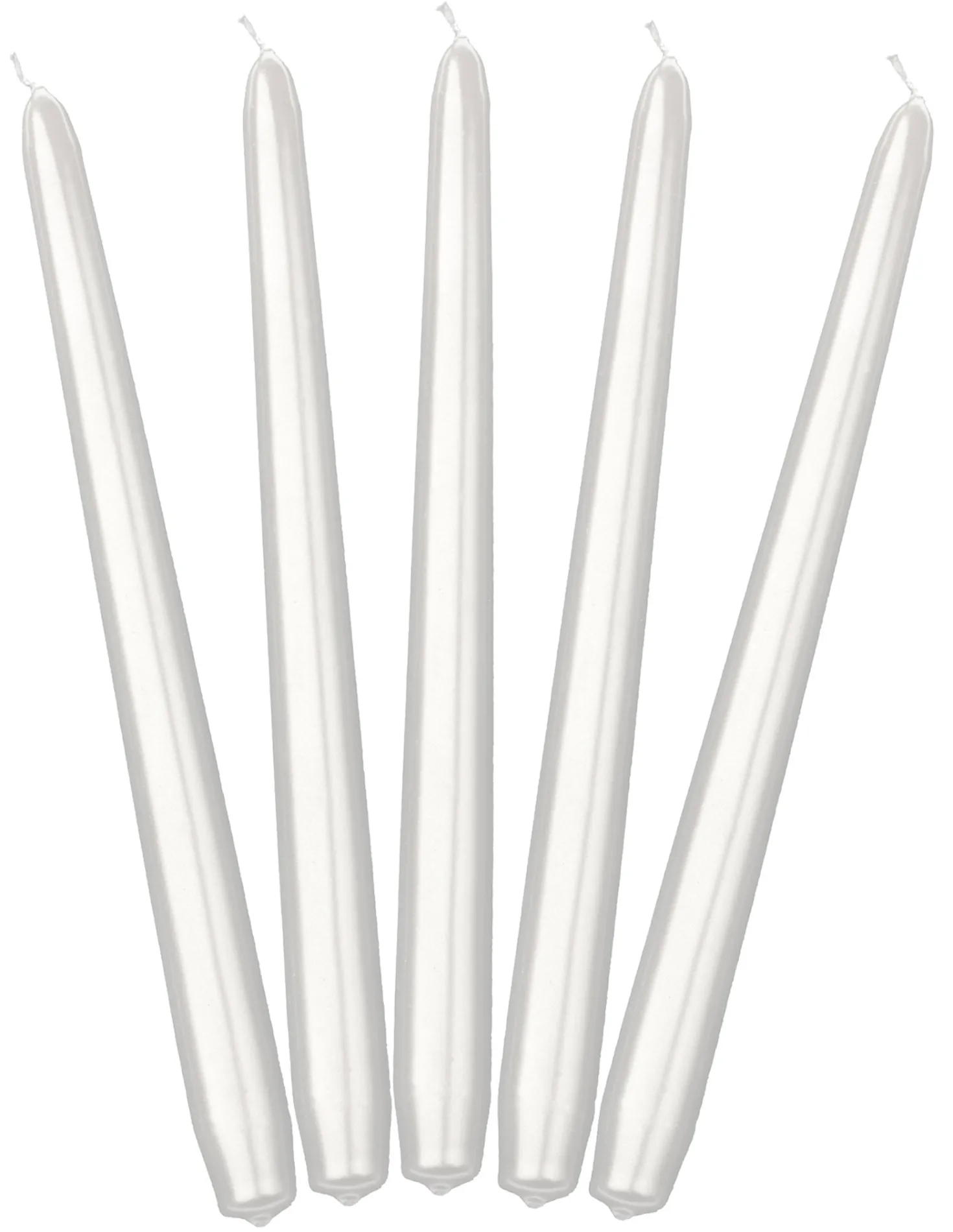 Kynttilä helmiäisvalkoinen 24 cm 10 kpl/pkt