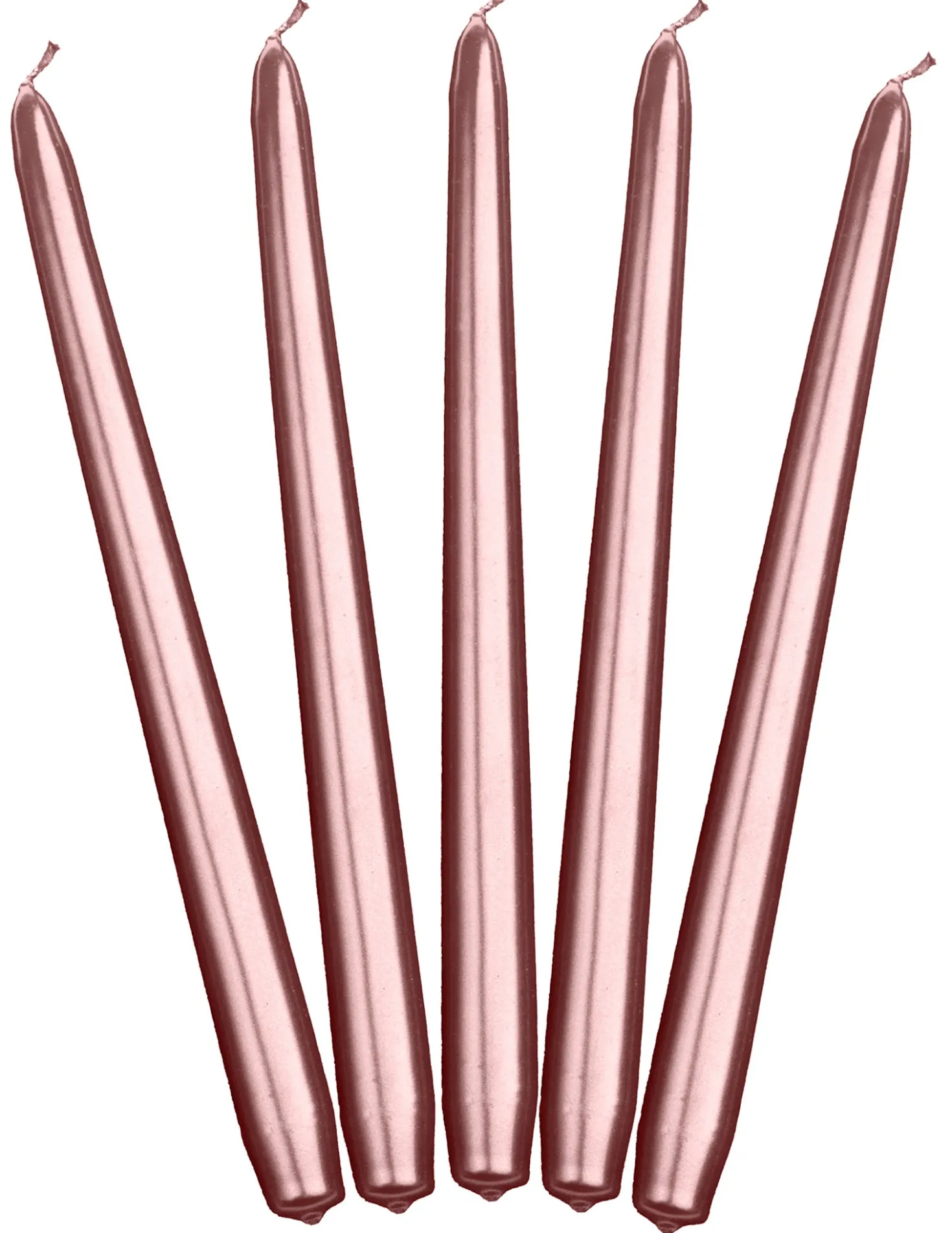 Kynttilä ruusukullanvärinen 24 cm 10 kpl/pkt