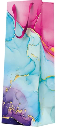 Lahjakassi pullolle vesiväriunelmia premium 12 x 37 x 10 cm 1 kpl/pkt