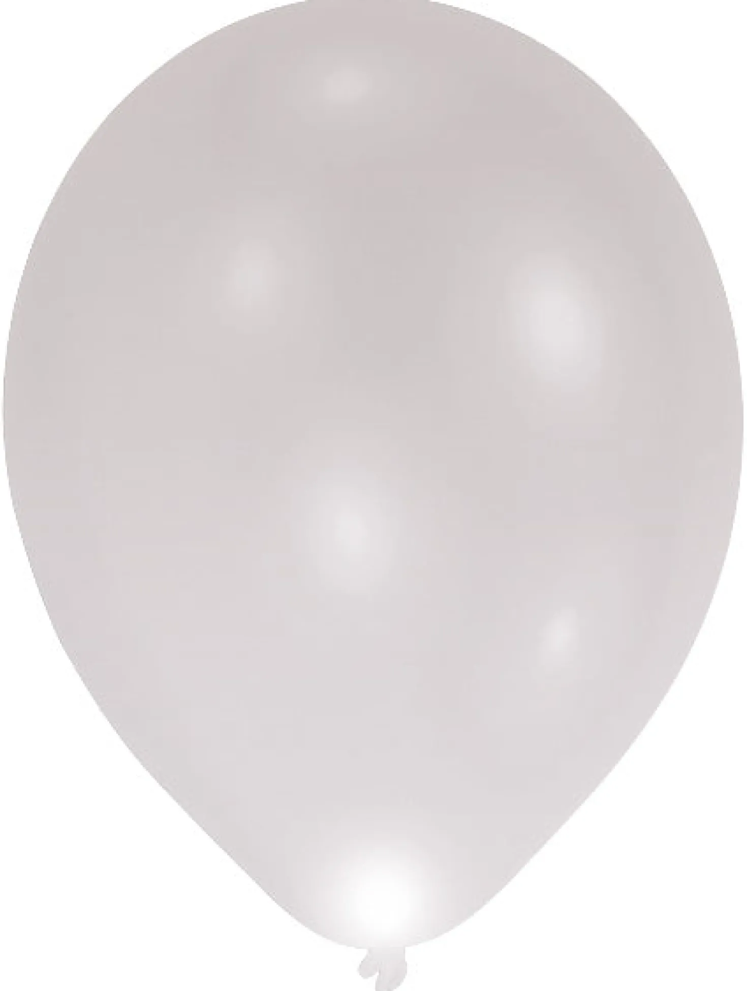 LED-ilmapallo 27 cm hopeanvärinen 5 kpl/pss