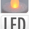 LED lämpökynttilä valkoinen 4 kpl/pkt