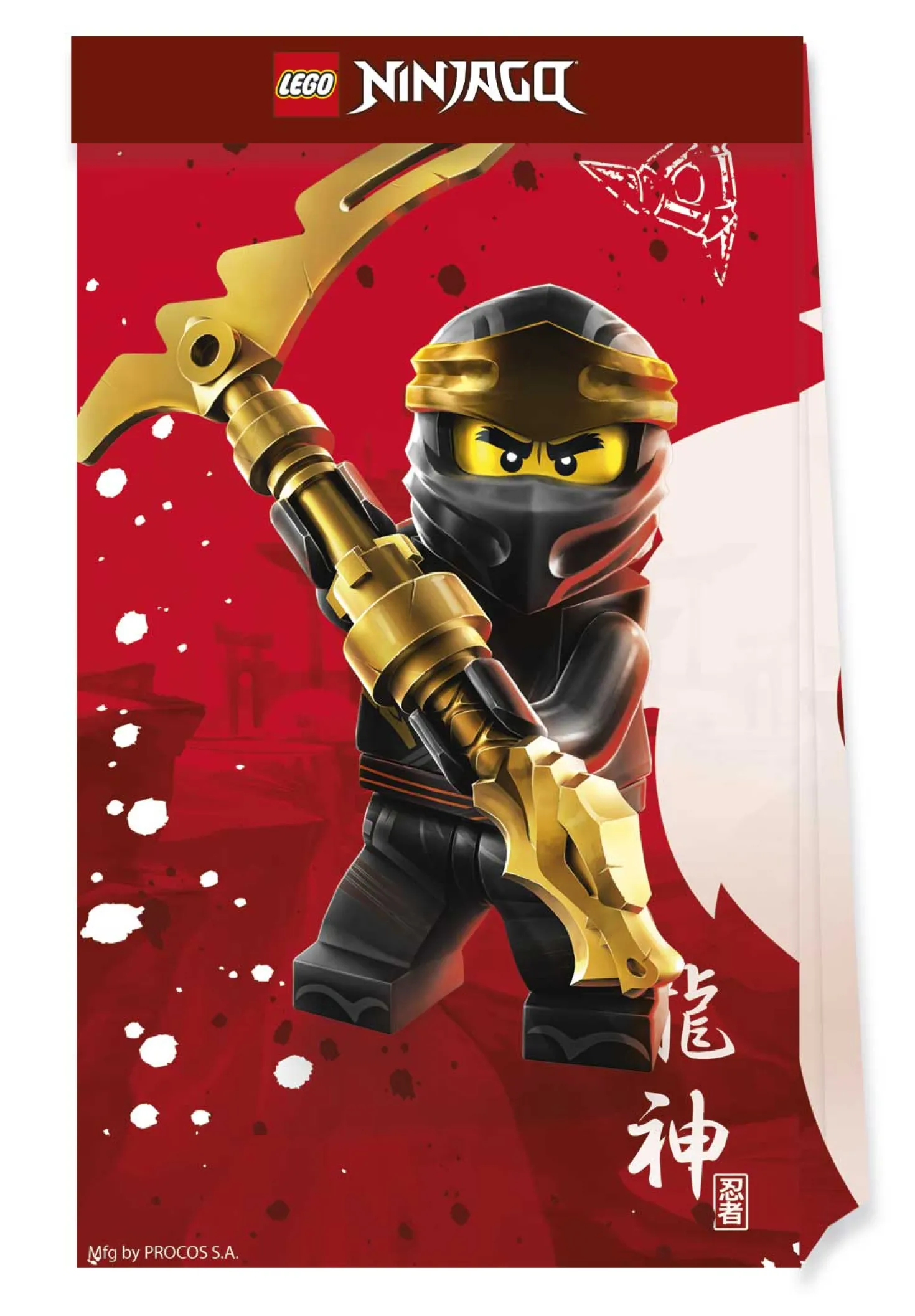 Lego Ninjago kaverilahjapussi paperinen 4 kpl/pkt