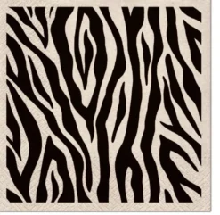 Lounaslautasliina 33 x 33 cm eko seepra 20 kpl/pkt