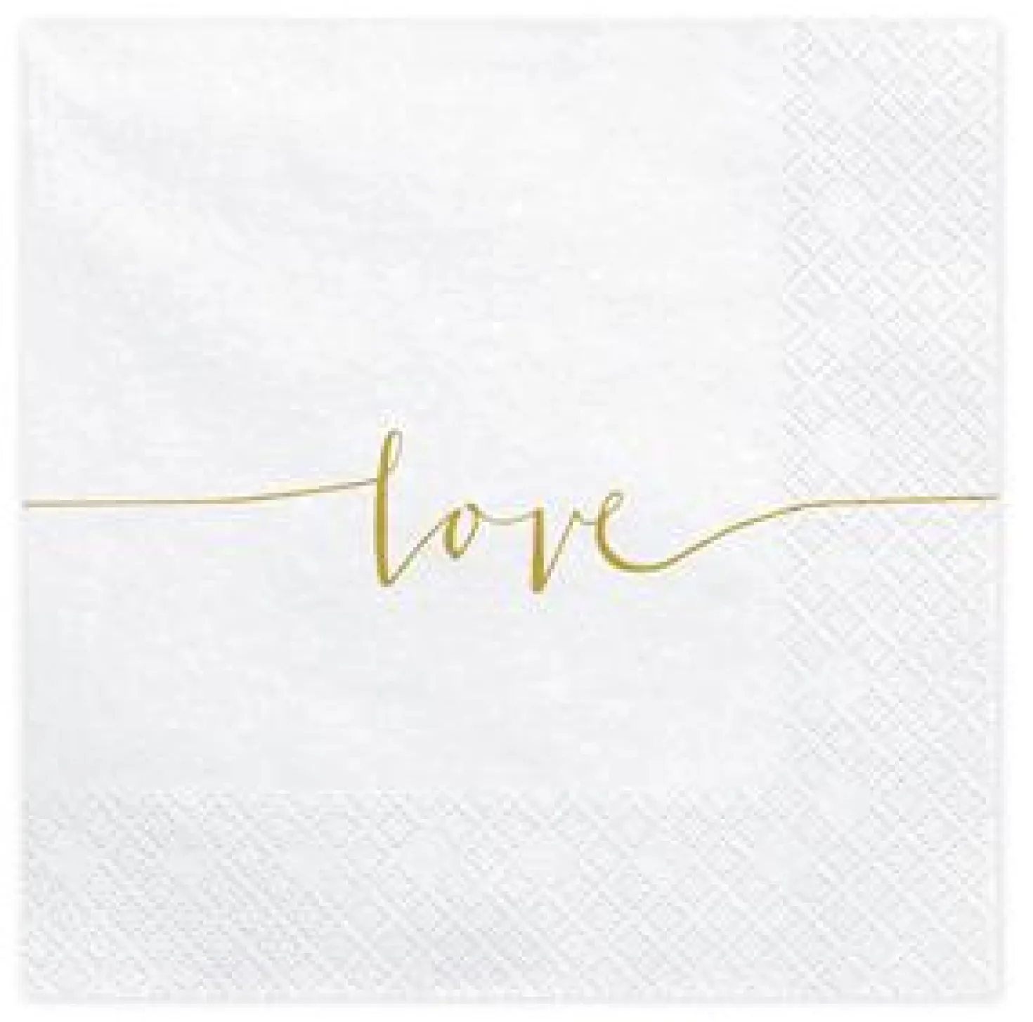 Love suuri lautasliina valkoinen 33 x 33 cm 20 kpl/pkt