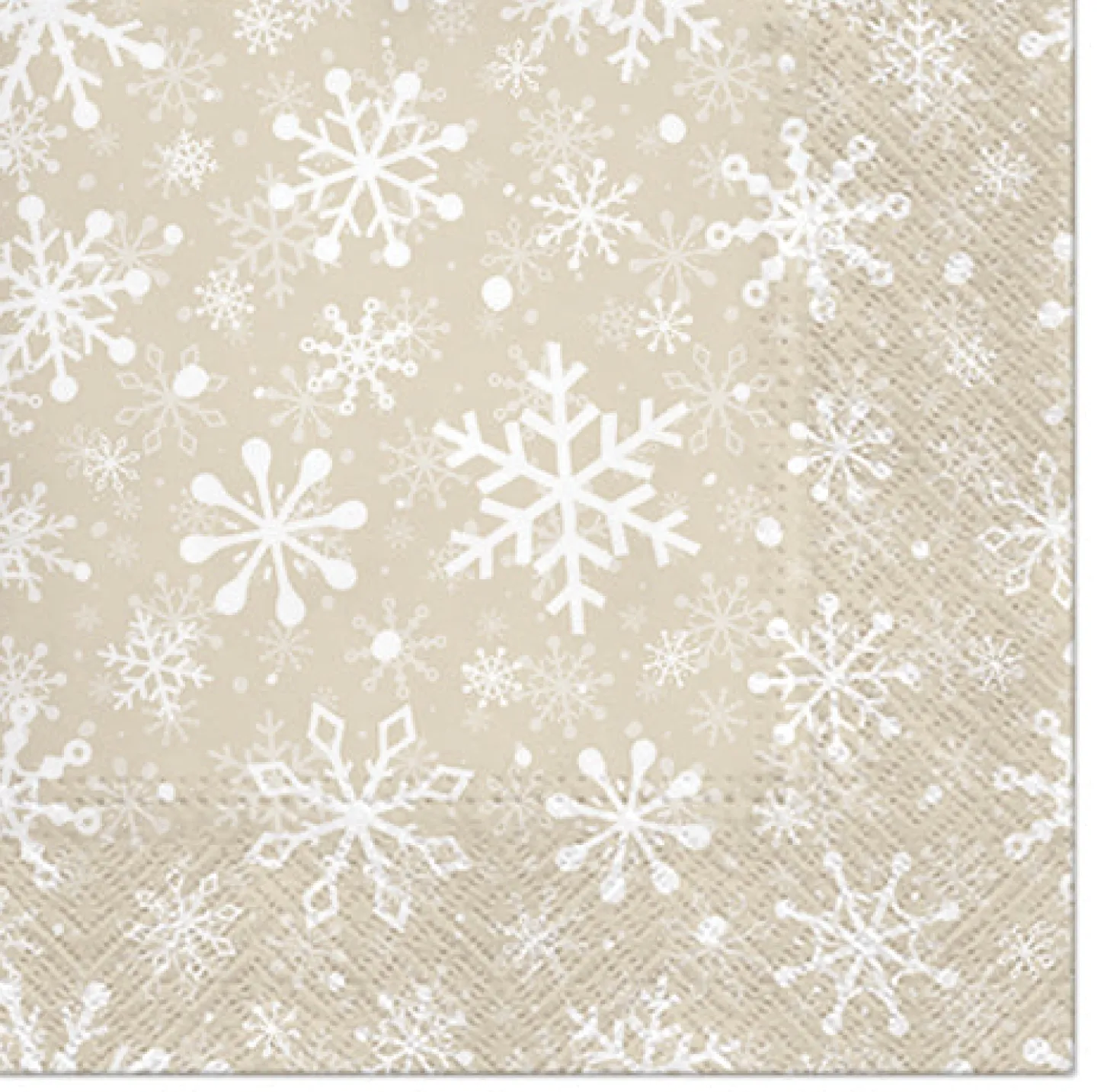 Lumitähdet lautasliina beige 33 x 33 cm 20 kpl/pkt